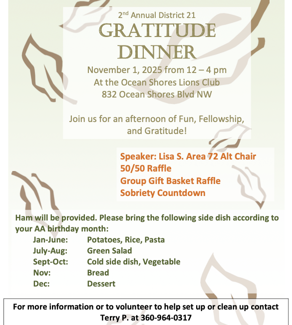 2025 Gratitude Dinner & Basket Raffle